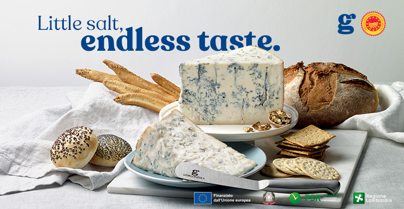 GORGONZOLA DOP ÄR EN OST MED LÅGT SALTINNEHÅLL