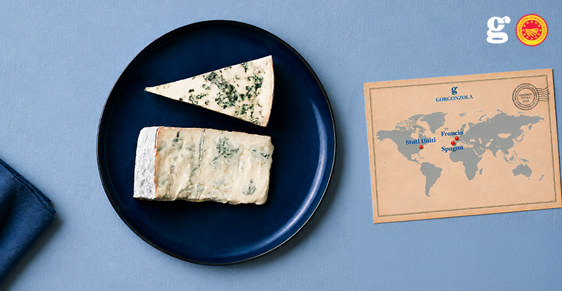 SPANIEN, FRANKRIKE, USA: GORGONZOLA PDO PÅ UTOMLANDSRUNDOR